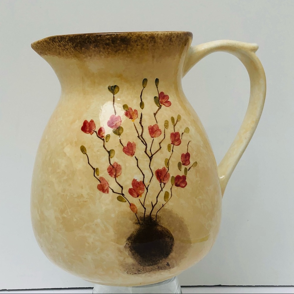 Cherry Blossom 8” Ceramic 64 Oz serving Pitcher